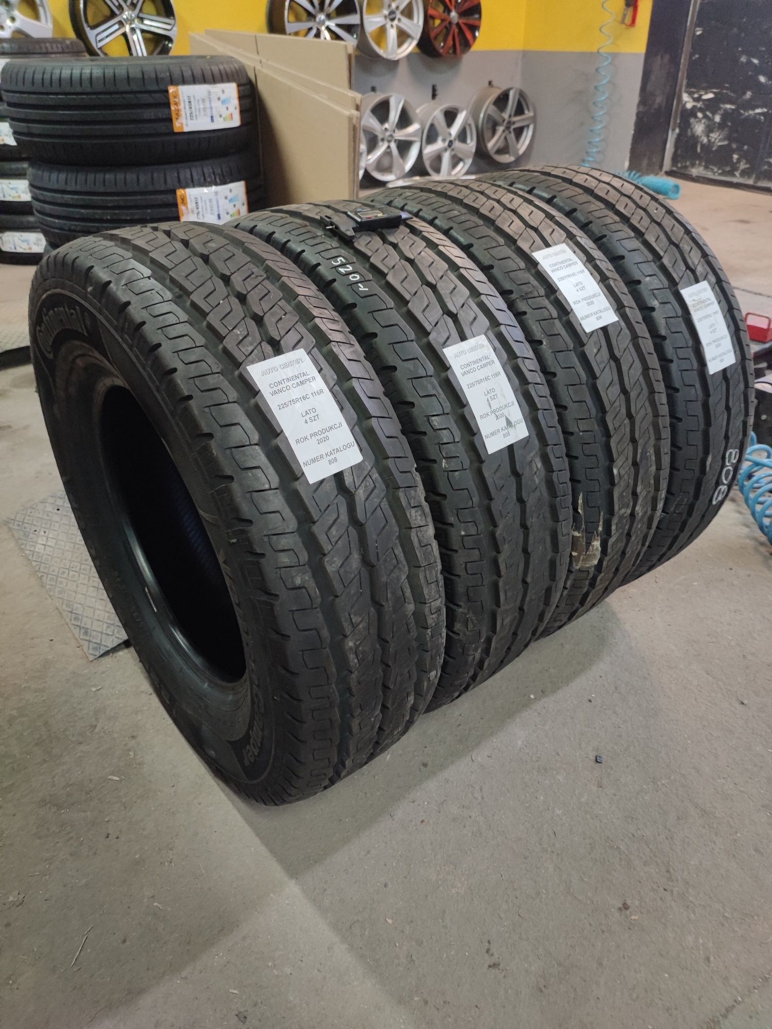 Opony letnie 225/75R16C 116R Continetal Vanco Camper | Jak Nowe!