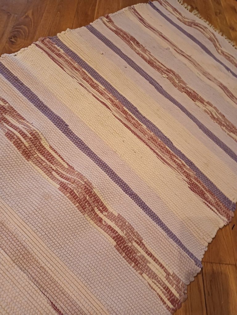 Zara Home hm Home Ikea długi dywanik pasy tkany etno Boho skandynawski