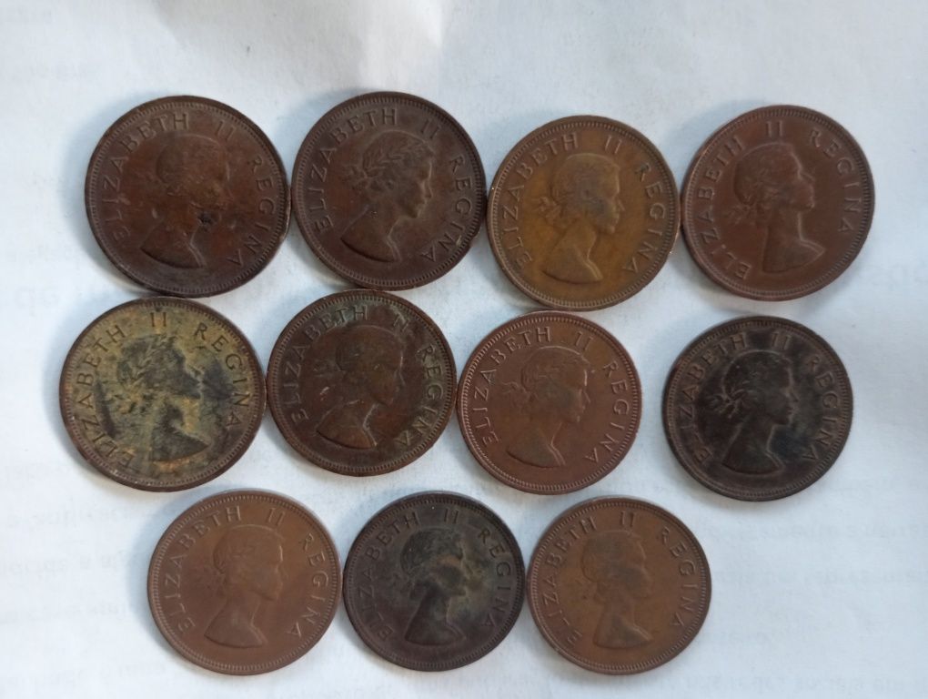 23 moedas África Sul  1954 a 1960