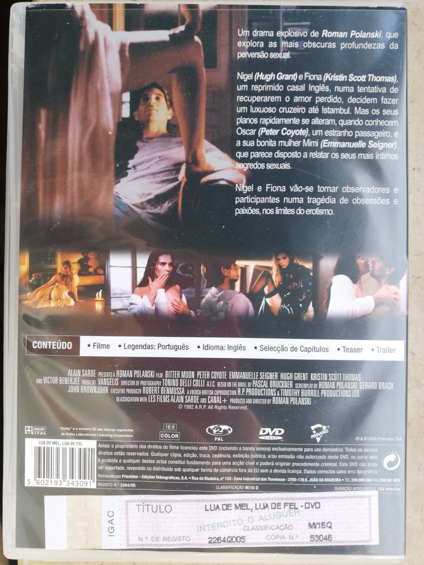 DVD Lua de Mel Lua de Fel