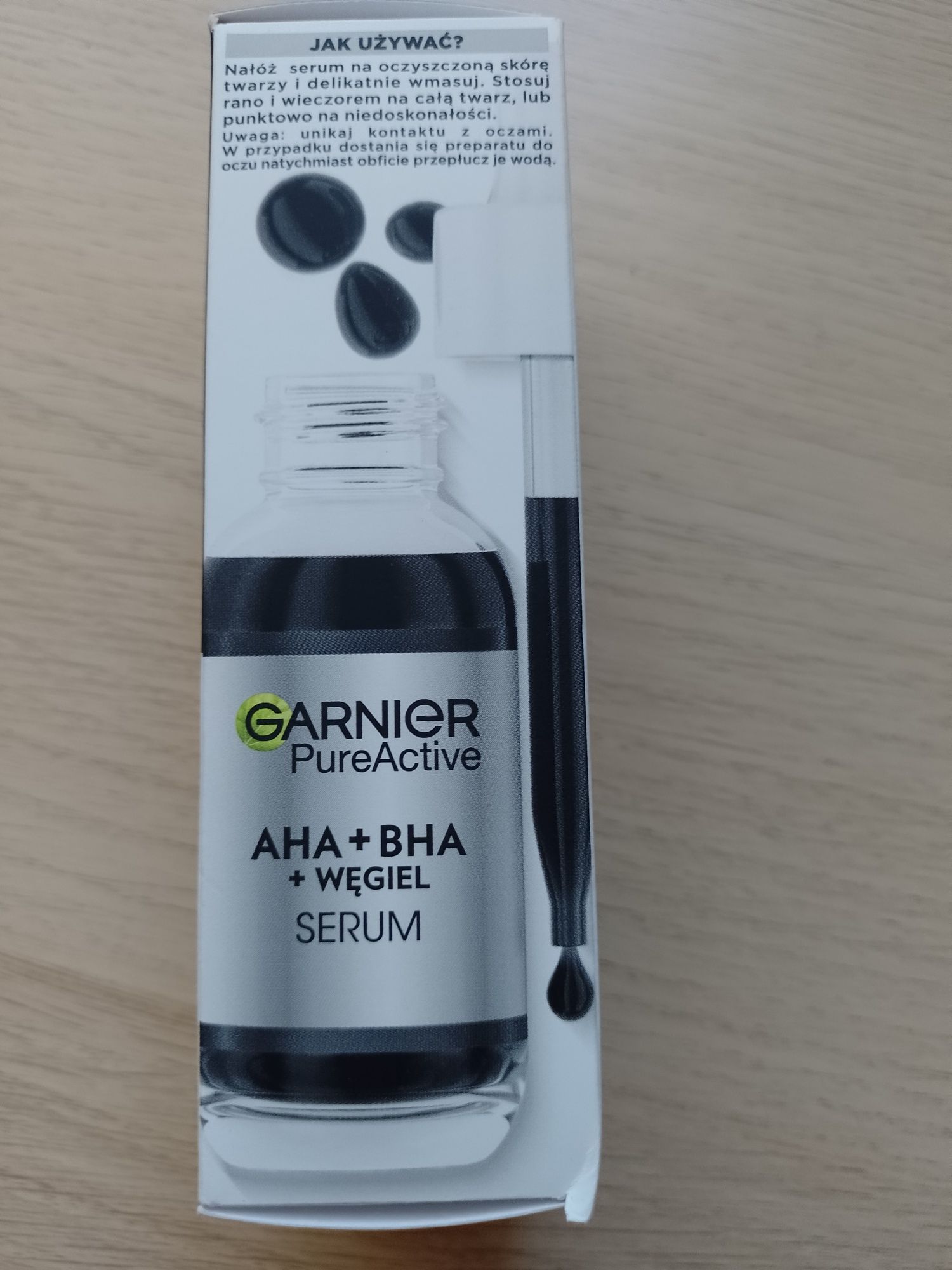 Garnier AHA BHA węgiel serum przeciw niedoskonałościom