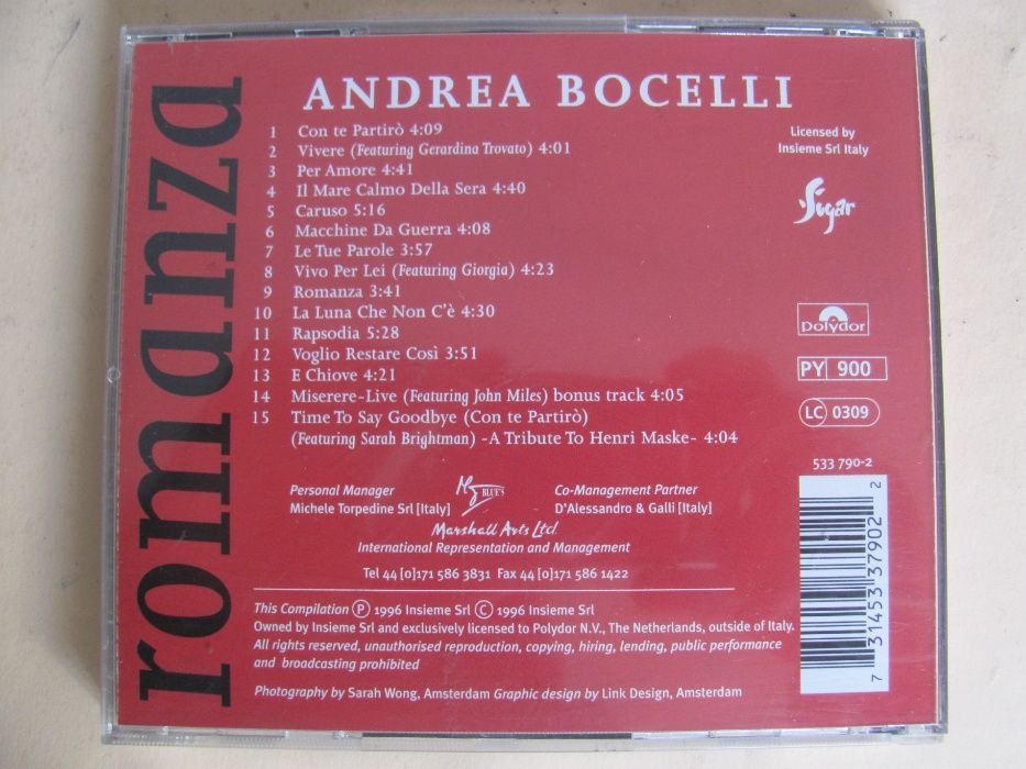 CD- Andrea Bocelli