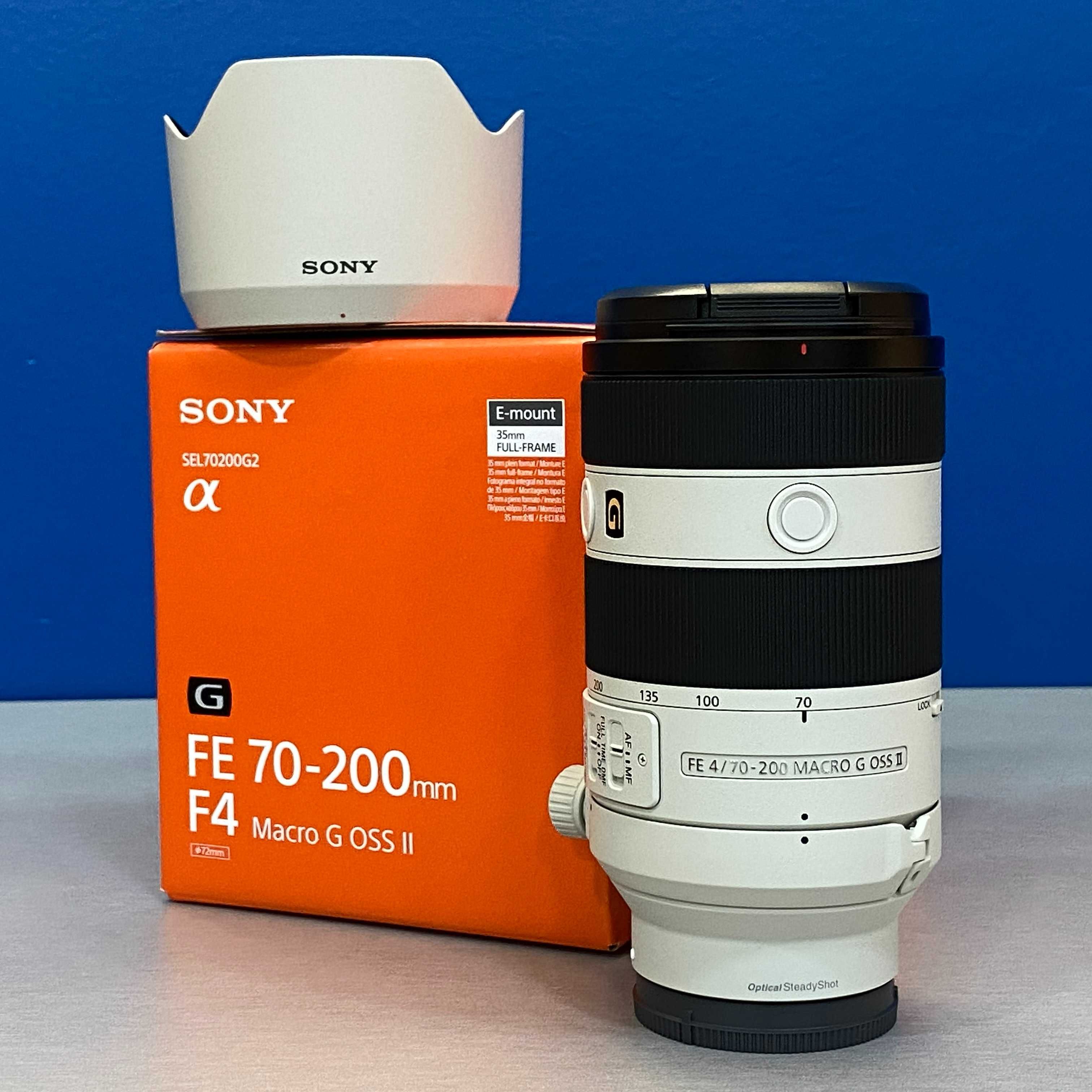 Sony FE 70-200mm f/4 Macro G OSS II (NOVA - 3 ANOS DE GARANTIA)
