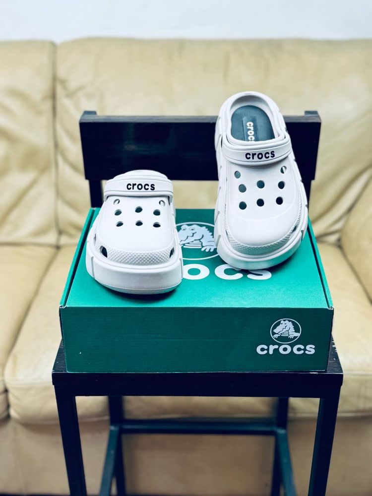 Кроксы на танкетке / Crocs / крокс женские
