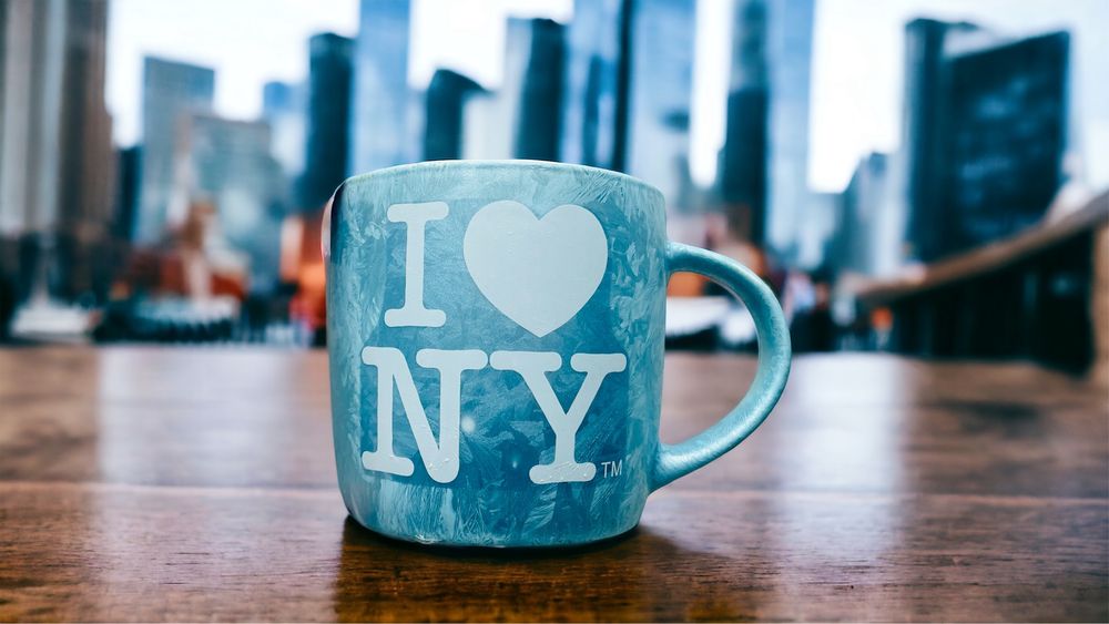 I Love NY Ceramiczny kubek Oryginalny Nowy