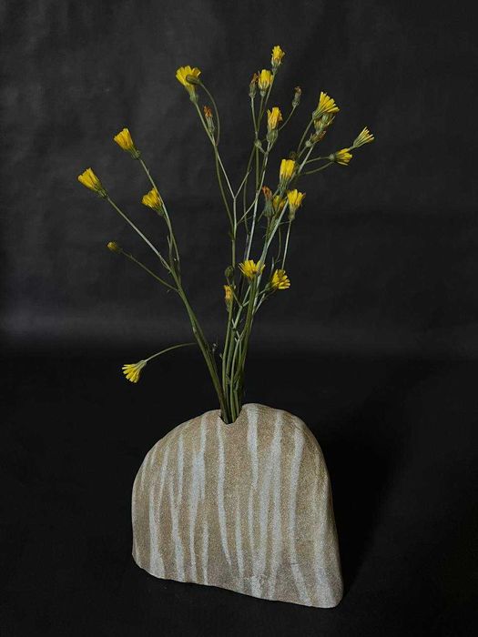 Стильний декор з натурального каміння. Ваза, підсвічник, підставка