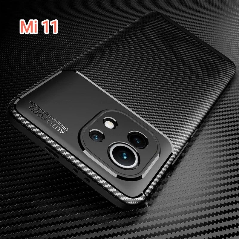 Capa T/ Carbono P/ Xiaomi  Mi 10i / Mi 10T Lite / Mi 11 / Mi 10 Ultra