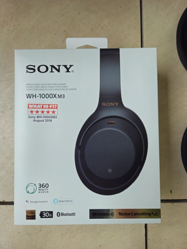 Auscultadores Sony WH XM3 (Bluetooth)