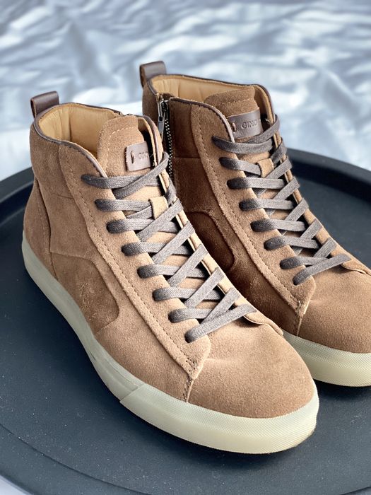 Итальянская обувь мужская / ботинки замш