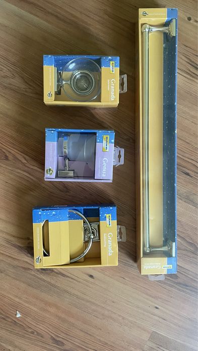 Akcesoria do łazienki wieszak mydelniczka kubek