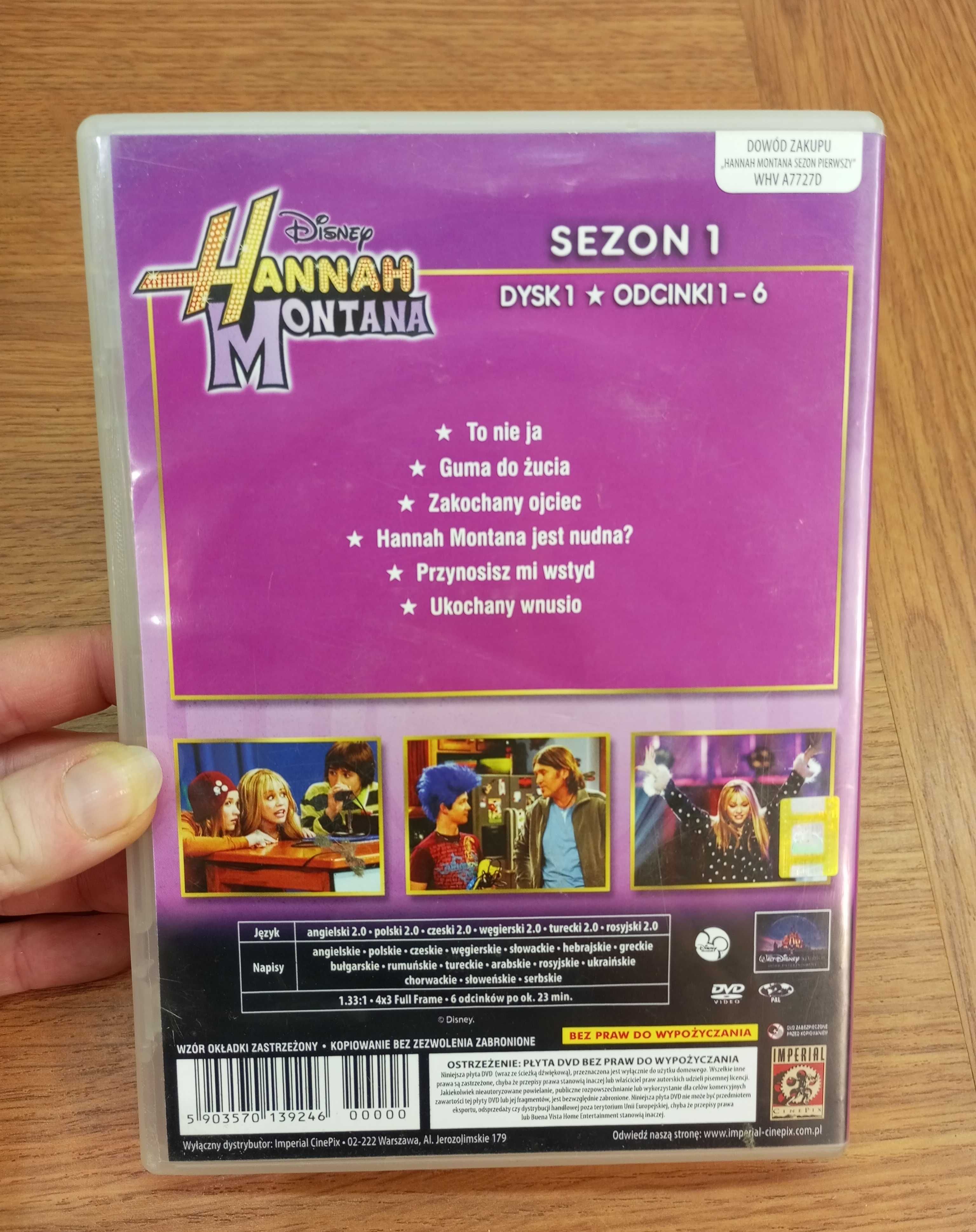 Płyta Disney Hannah Montana sezon 1 odc. 1-6