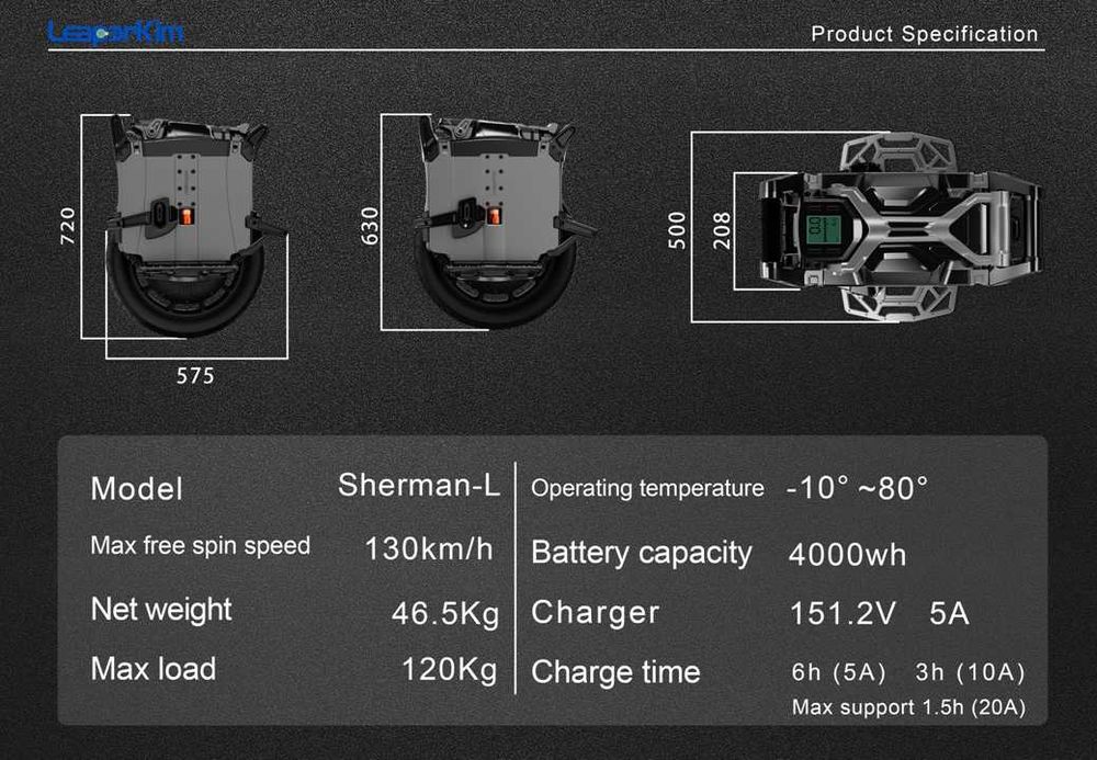 Моноколесо Veteran Sherman-L 4000Wh