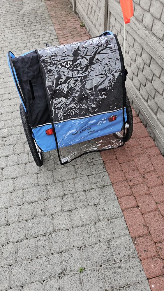 Przyczepka rowerowa dla dzieci nowa Vivo Voyager