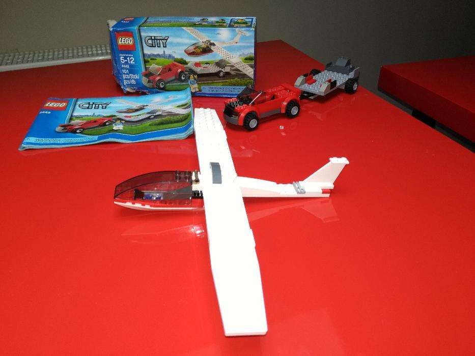 UNIKAT Lego 4442 auto z przyczepą i szybowiec