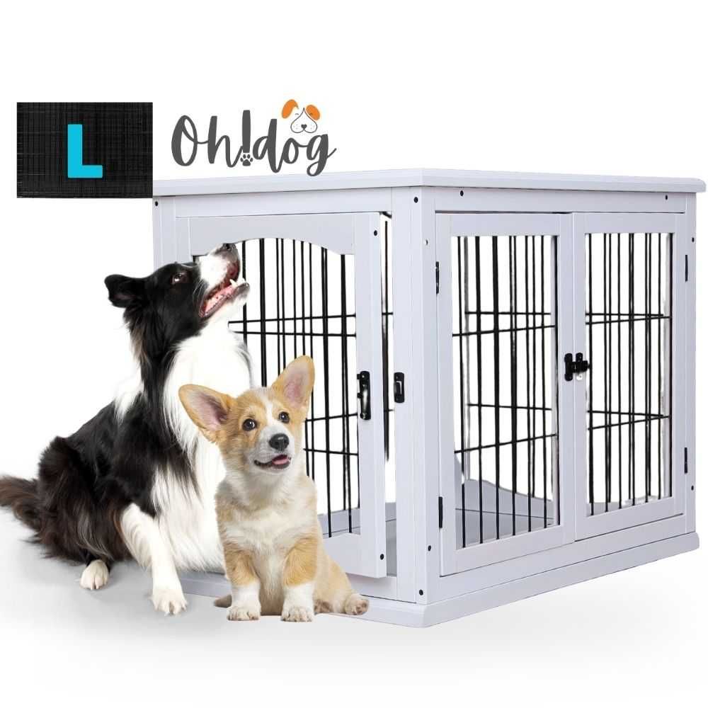 Klatka Kennelowa dla Psa L Oh!Dog Drewniana Eco Domek Kojec Szafka