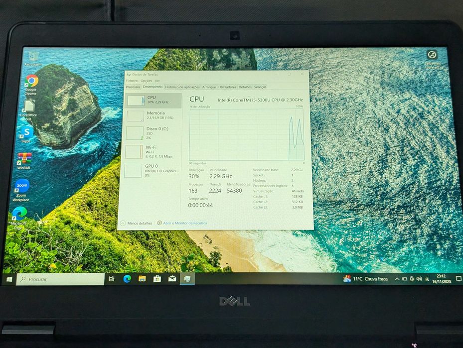 Portátil Dell E7450 14" | i5 | 16GB | 256GB | 1920x1080