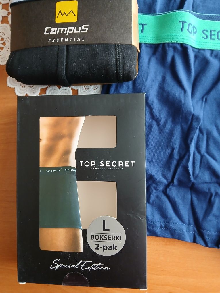 Bokserki męskie 2szt Campus i 2szt To- Secret