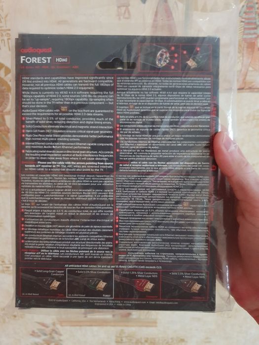 Кабель HDMI 2.0b AudioQuest Forest - 0.6м. новий USA США