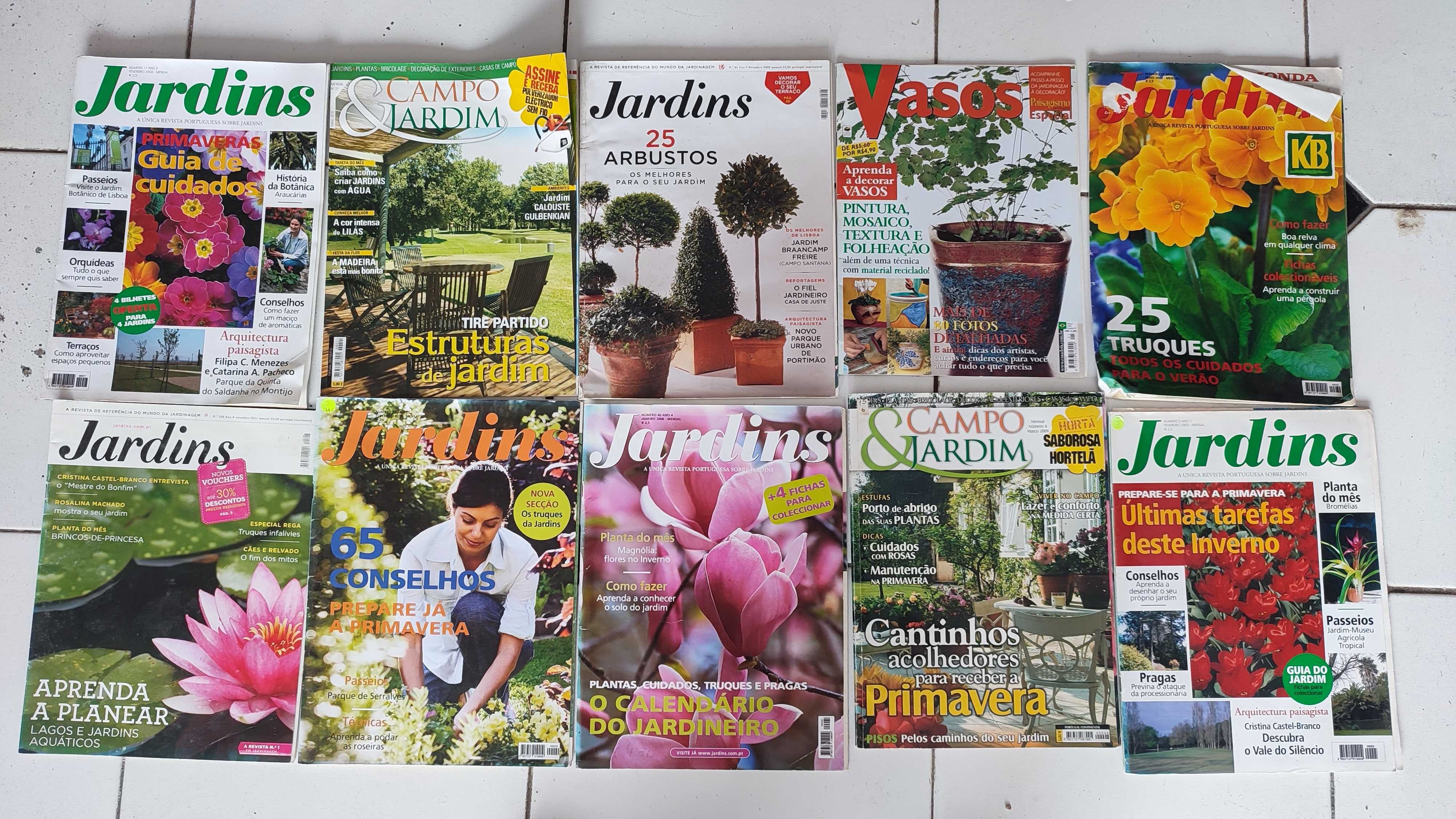 Lote 27 revistas sobre jardinagem