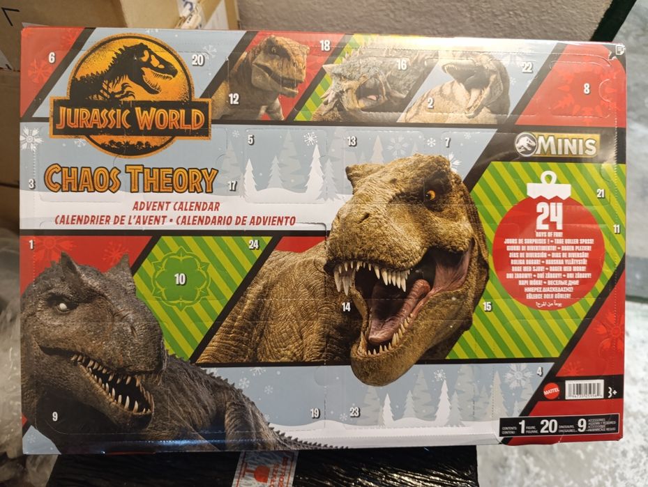 Kalendarz adwentowy Jurassic World nowy dinozaury