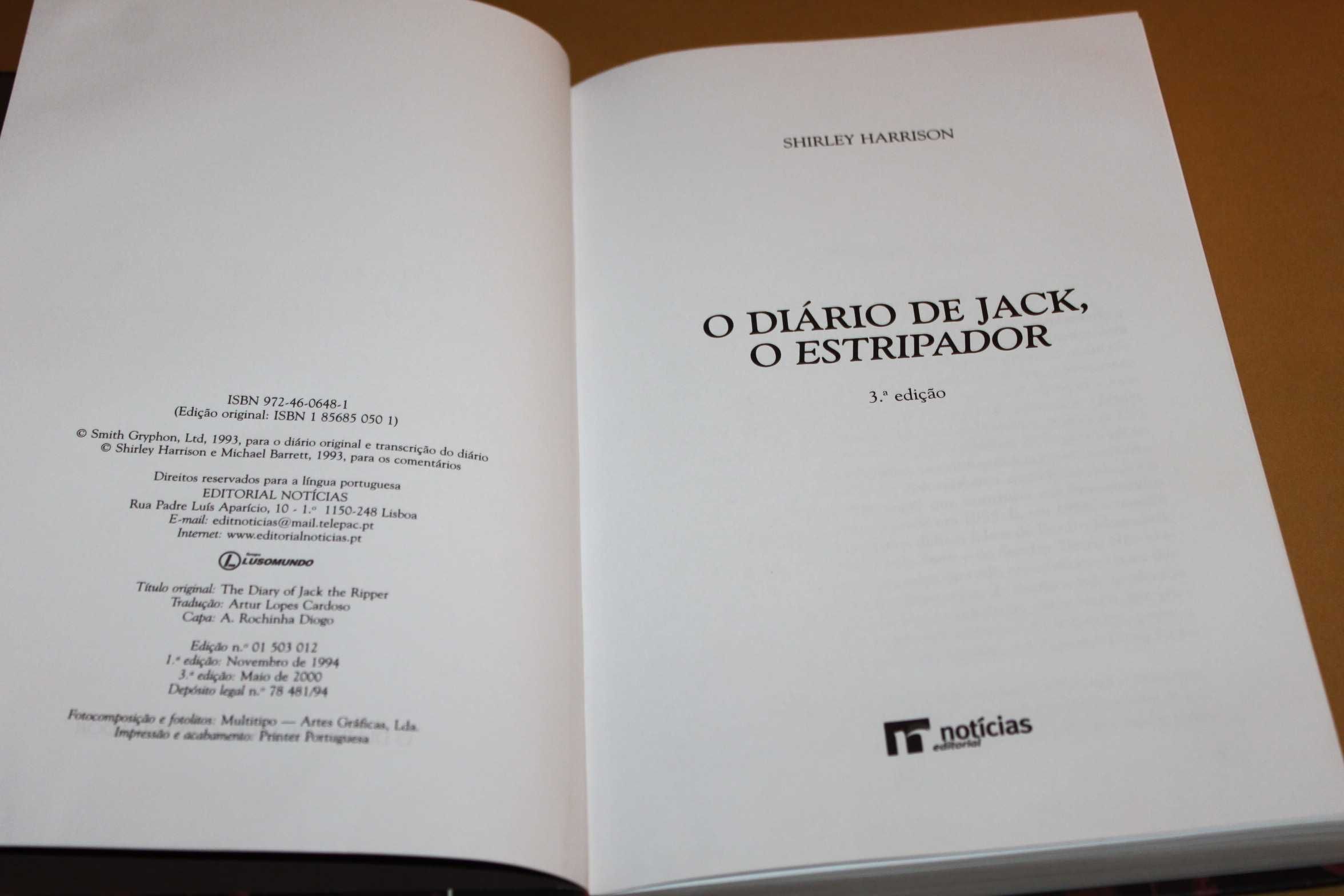 O Diário de Jack o Estripador// >Shirley Harrison