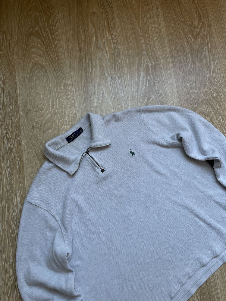 Бежевий 1/4 зіп Ralph Lauren Polo