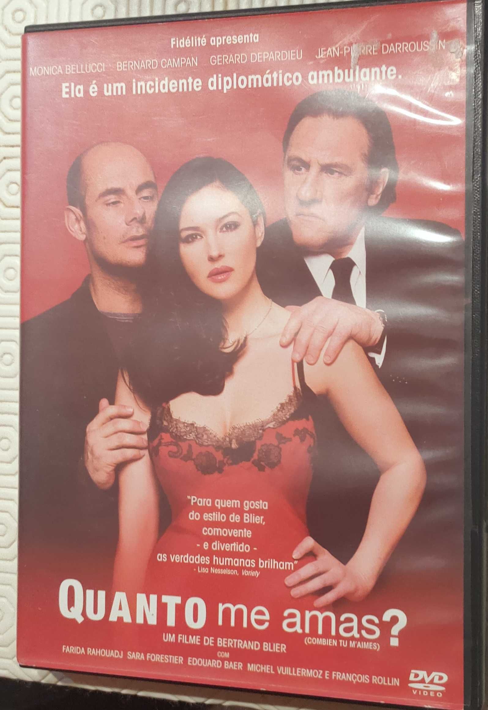 DVD Quanto me amas com Monica Bellucci e Gérard Depardieu