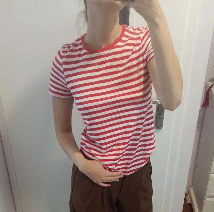 T-Shirt, bluzka w paski, italy, aesthetic, clean girl, basic