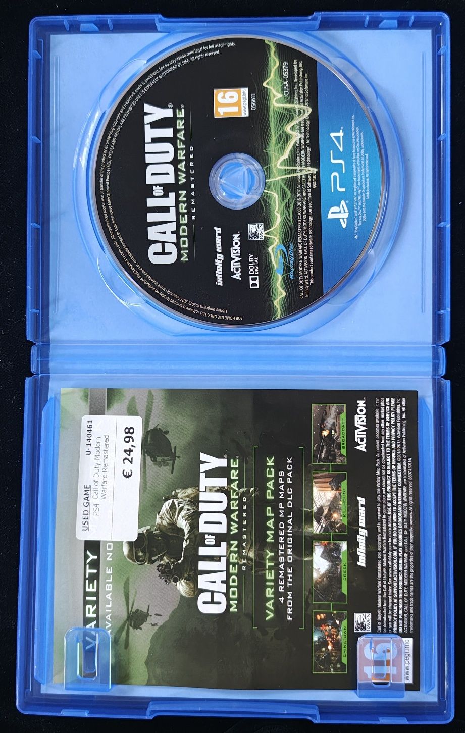Call Of Duty Modern Warfare Remastered PL CoD MW na PS4 i PS5 BDB stan