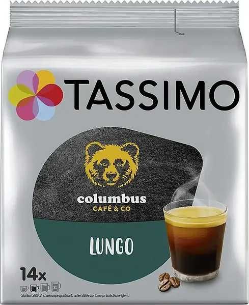 Кофе в капсулах Tassimo Columbus Lungo, 14 порций
