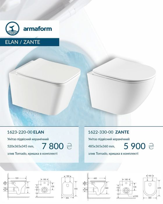 Унітаз підвісеий