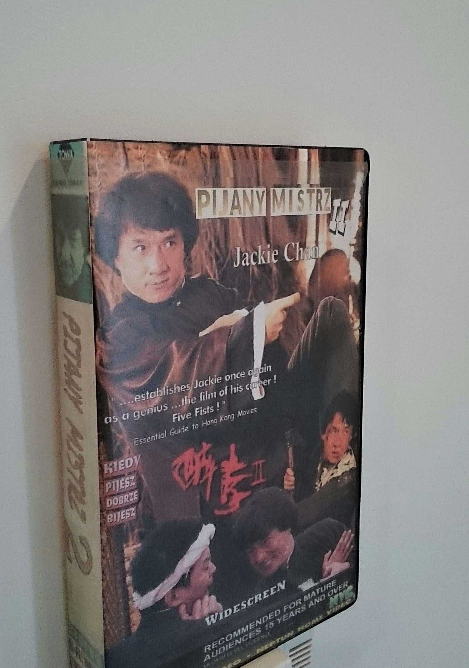 Filmy VHS * Pijany Mistrz 1 i 2 i 3 * hit LEKTOR Jackie Chan