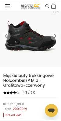 Regatta Męskie buty trekkingowe Holcombe IEP Mid