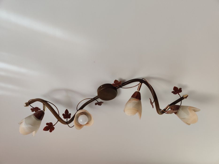 Komplet 4 żyrandoli, 2 kinkietów - reflektorki