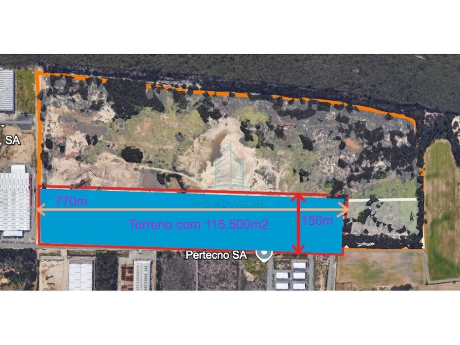 Lote de Terreno industrial com 115 mil m2 de área, em OVAR