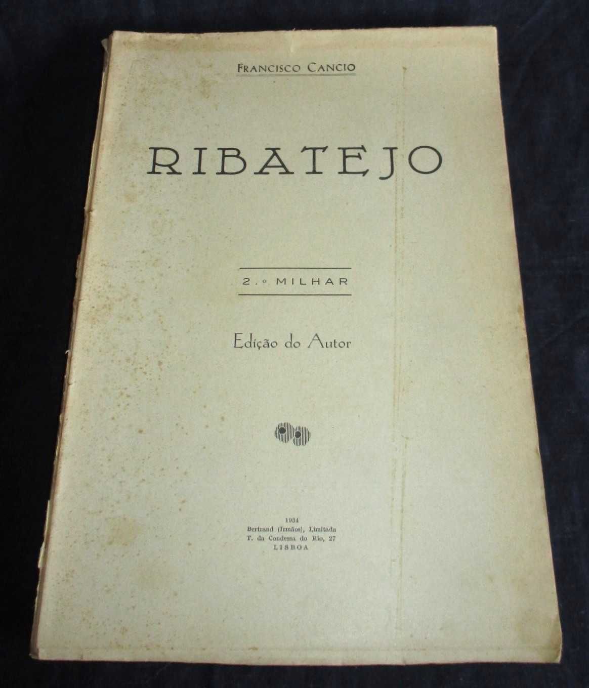 Livro Ribatejo Francisco Câncio 1934