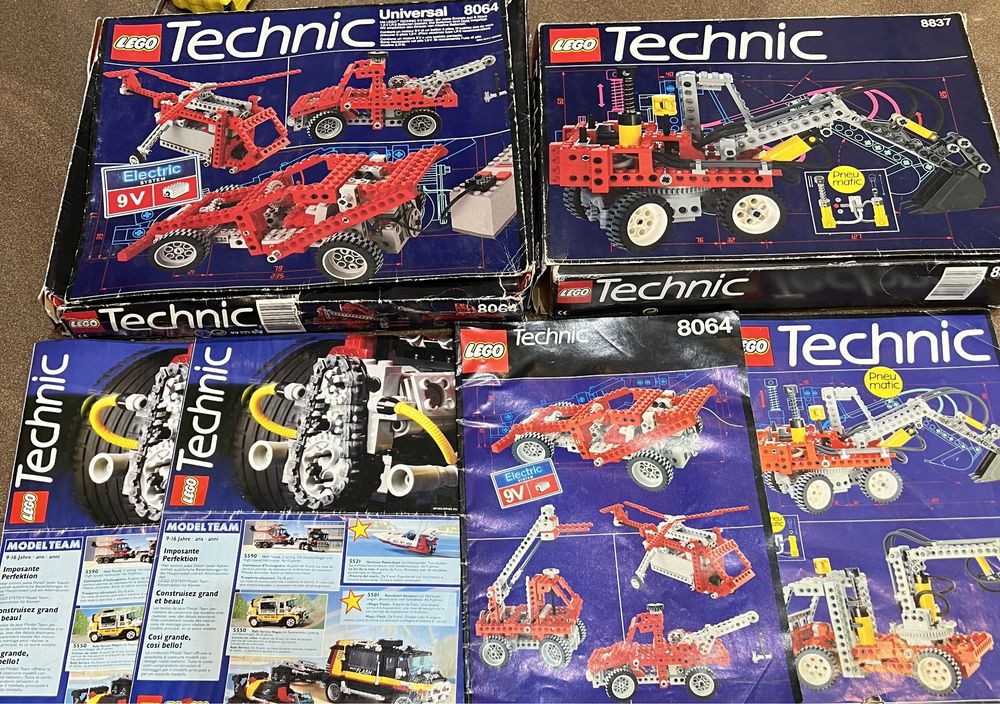 Retro Lego Technic Koparka  8837  + Wyścigówka 8064