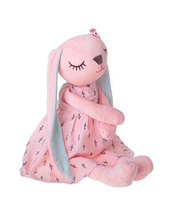 Przytulanka Maskotka Słodki Miękki Króliczek Różowy w Sukience NOWA