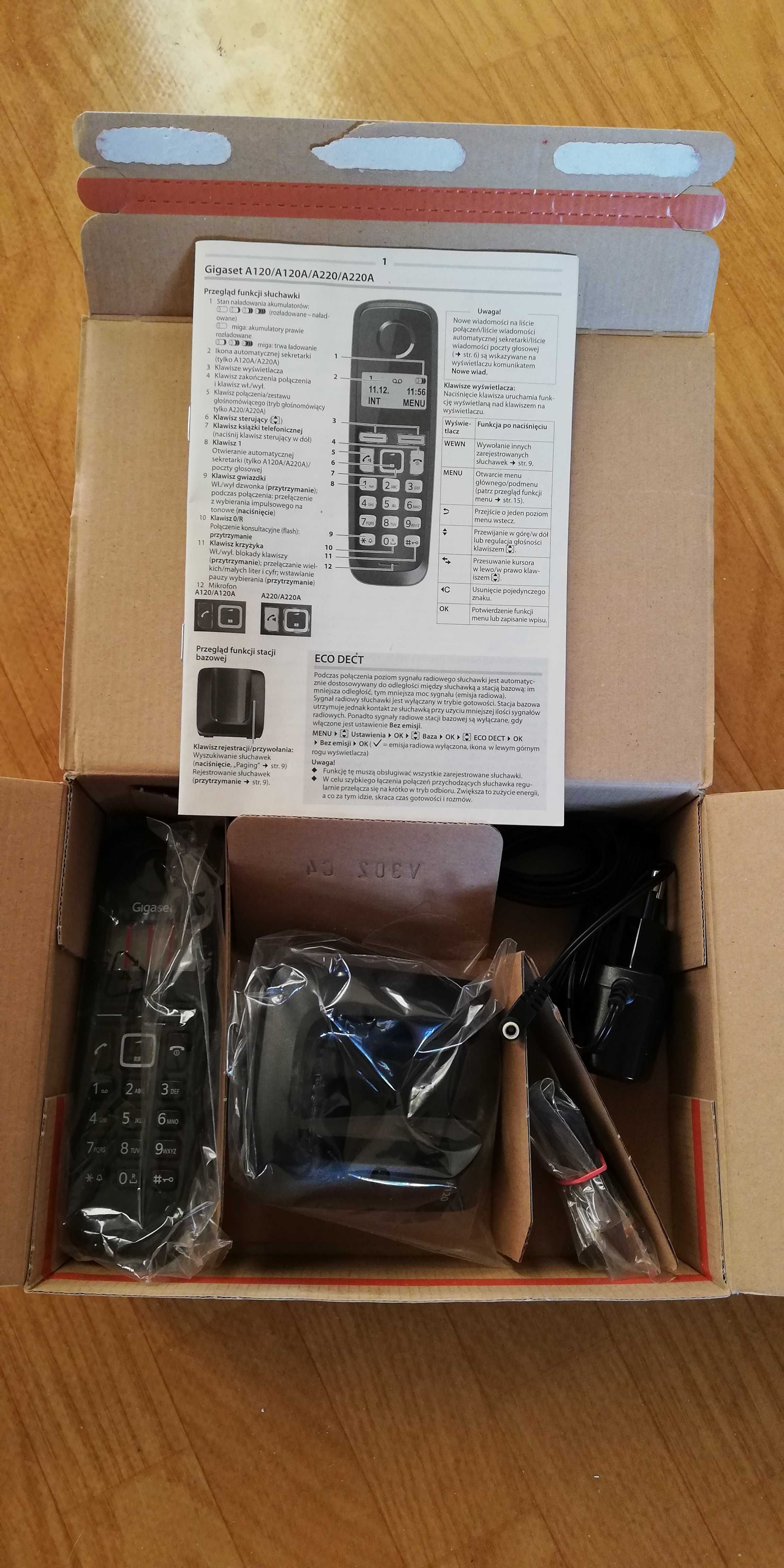 telefon stacjonarny bezprzewodowy GIGASET A120