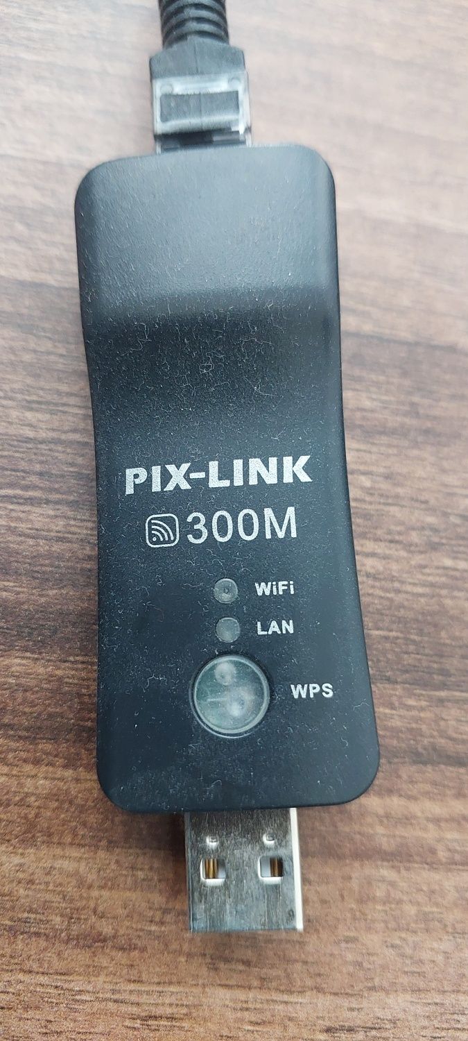 USB LAN WiFi адаптер-репітер PIX-LINK 300Mbps Range Extender для Smart