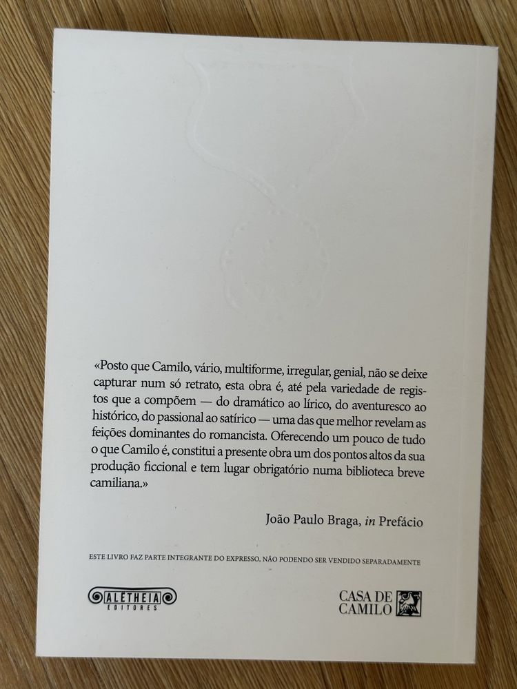 Livro “retrato de Ricardina “ - Camilo Castelo Branco