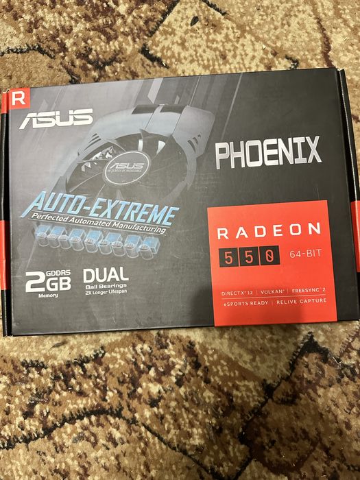 Видеокарта Radeon Rx 550 2gb