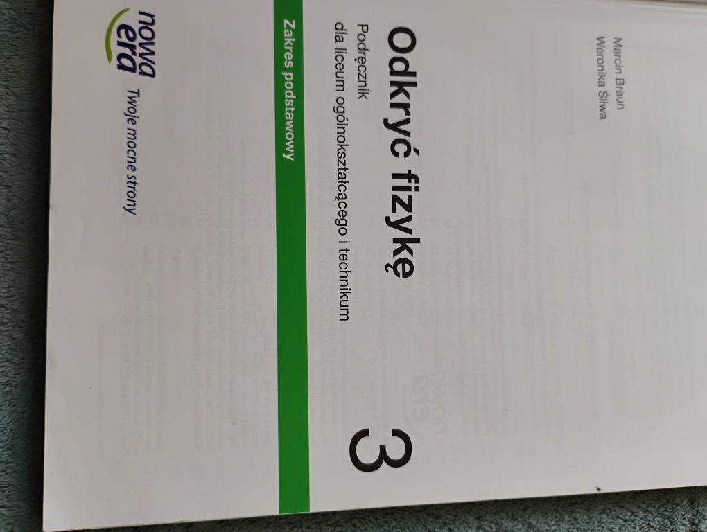 Podręcznik. Odkryć fizykę 3. Zakres podstawowy