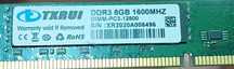 TXRUI DDR3 8 GB 1600 MHz PC Desktop Memory RAM DIMM-PC3-12800