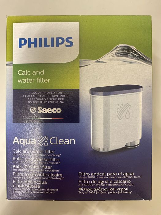 2x filtry AQUA + odkamieniacz Saeco/Philips