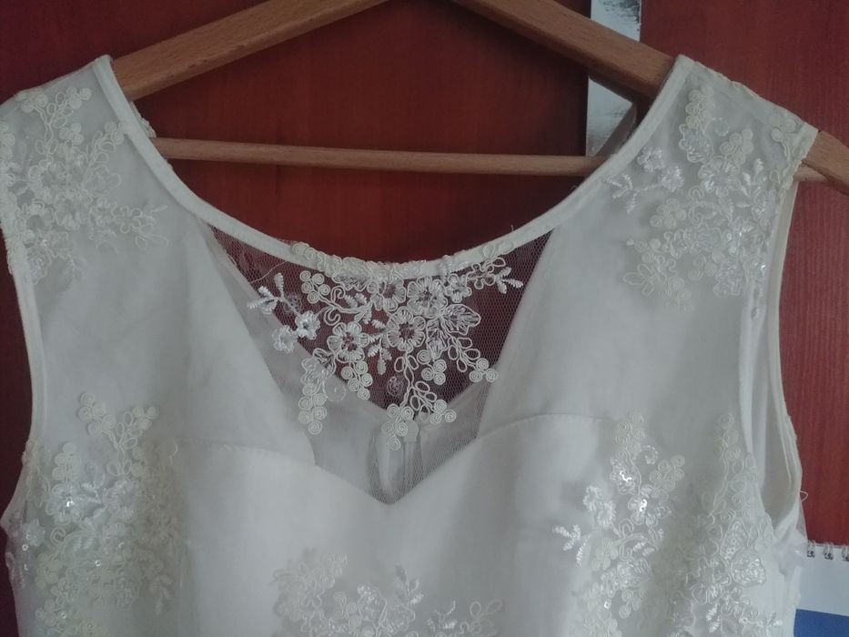 Suknia ślubna poprawiny ślub krótka cywilny