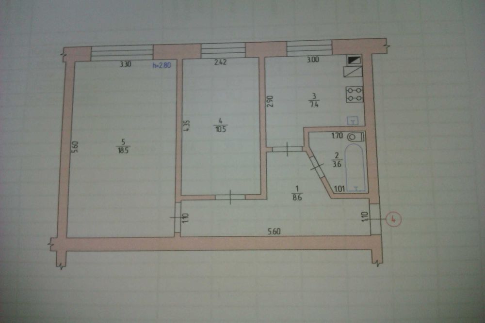 2-х кімнатна квартира