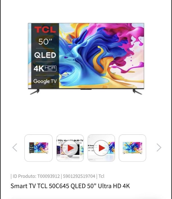 Televisão TCL 50' Qled