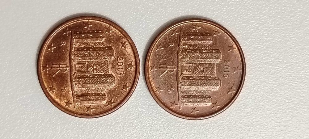 Vendo Pak de 5 Moedas de Itália Vários anos
