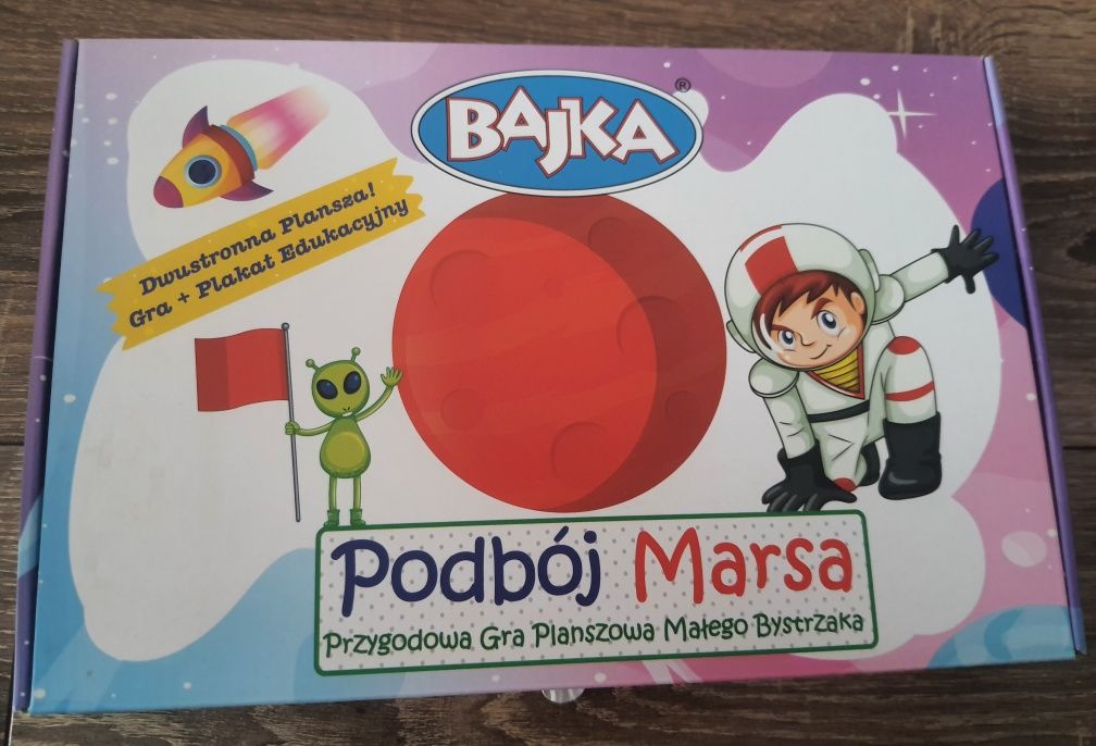 Gra planszowa dla dzieci Podbój Marsa Bajka